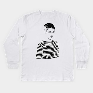 Jean Seberg Kids Long Sleeve T-Shirt